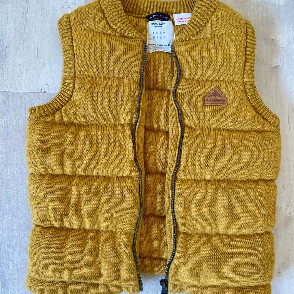 Zara Knit Puffer Vest - 2T